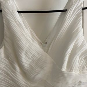 Calvin Klein Bridal White Jumpsuit Dress